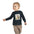 Adorable Comfort: Custom Bunny Toddler Long-Sleeve Tee with UCCA Logo 2T / Black Kids clothes
