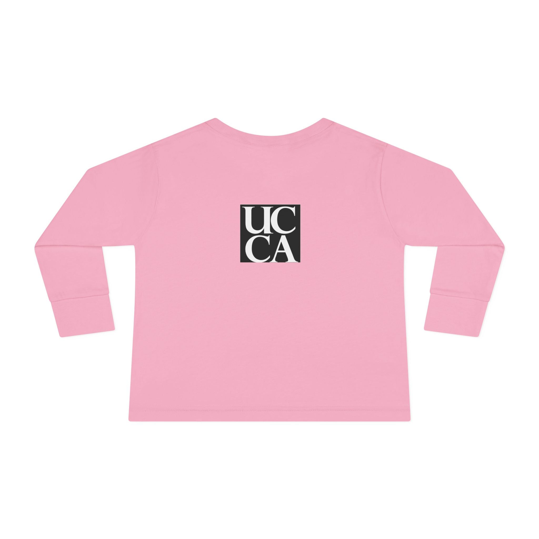 Adorable Comfort: Custom Bunny Toddler Long-Sleeve Tee with UCCA Logo Kids clothes