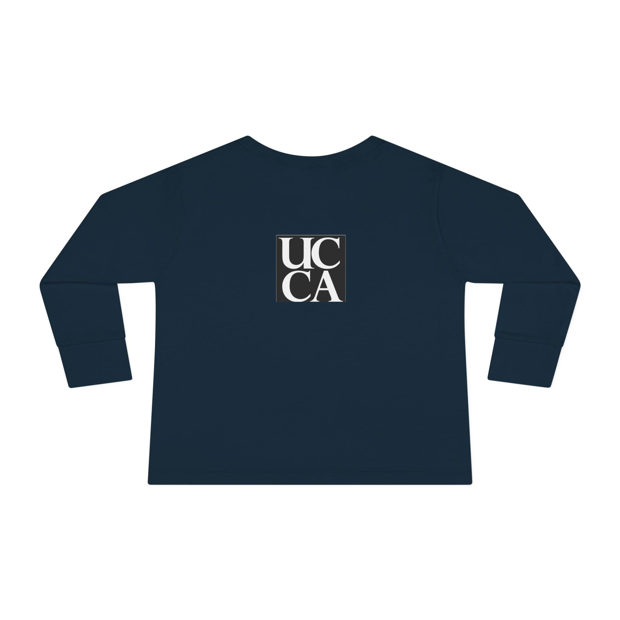 Adorable Comfort: Custom Bunny Toddler Long-Sleeve Tee with UCCA Logo Kids clothes
