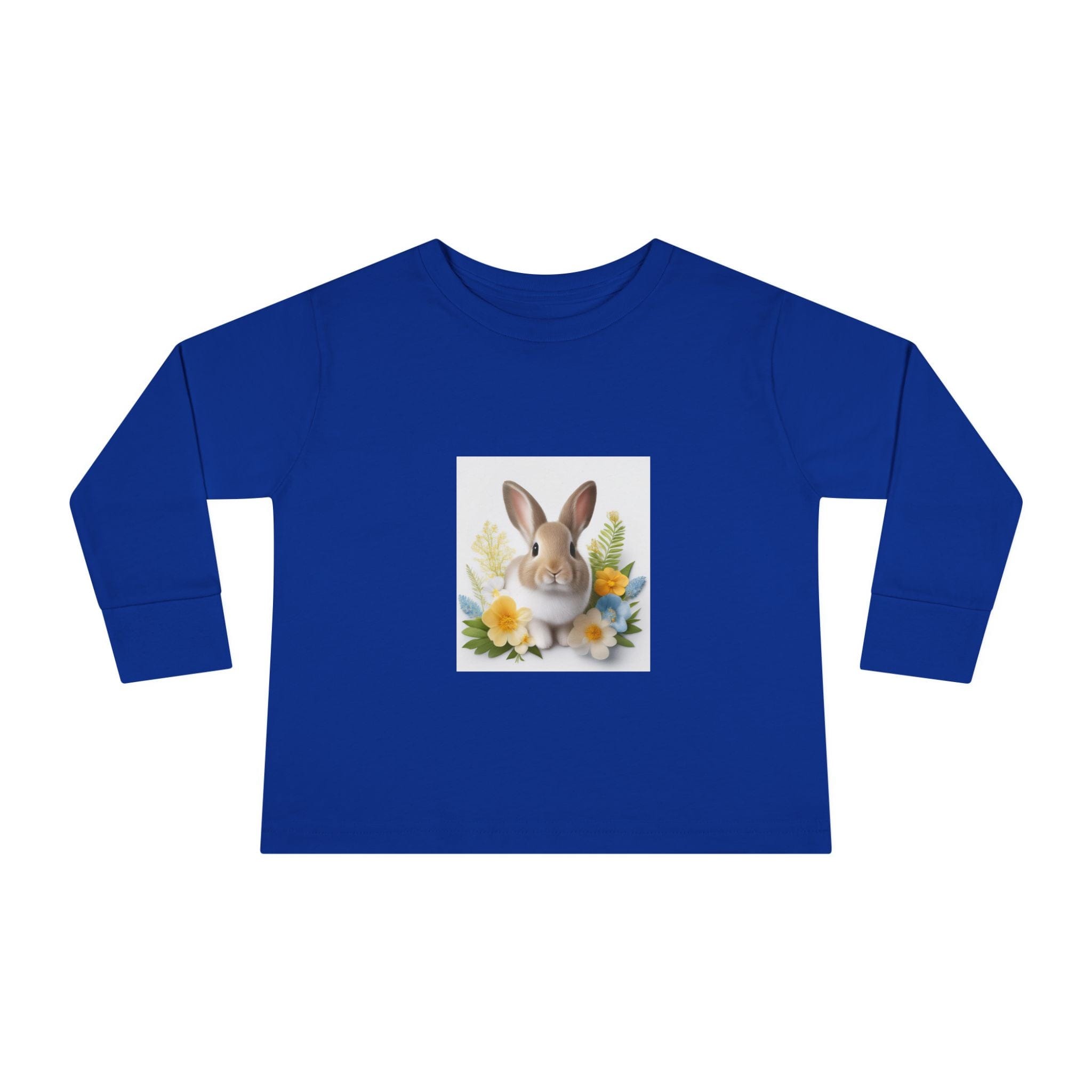 Adorable Comfort: Custom Bunny Toddler Long-Sleeve Tee with UCCA Logo Kids clothes