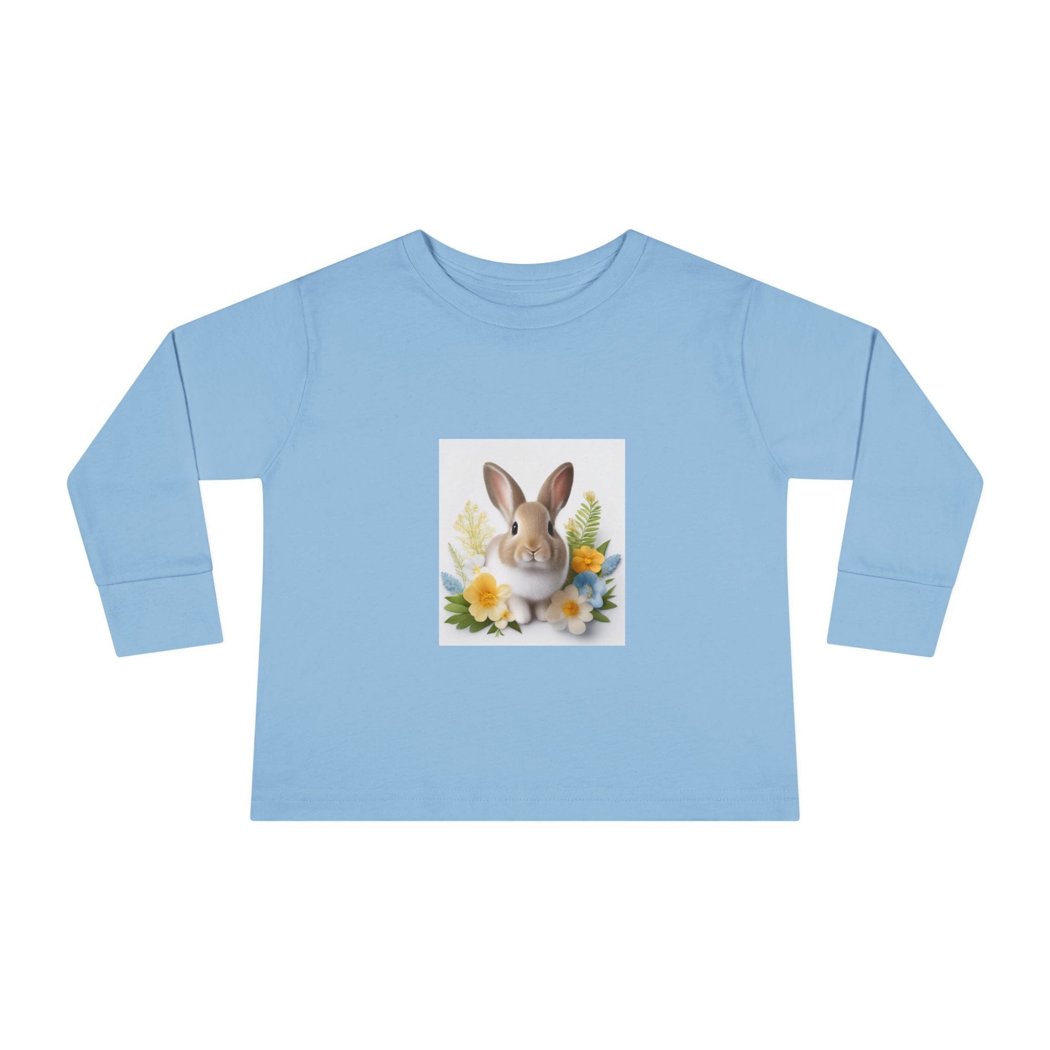 Adorable Comfort: Custom Bunny Toddler Long-Sleeve Tee with UCCA Logo Kids clothes