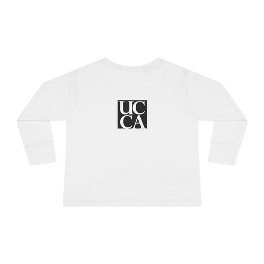 Adorable Comfort: Custom Bunny Toddler Long-Sleeve Tee with UCCA Logo Kids clothes