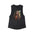 "Autumn Muse" Women’s Flowy Scoop Muscle Tank Black Slub / S Tank Top