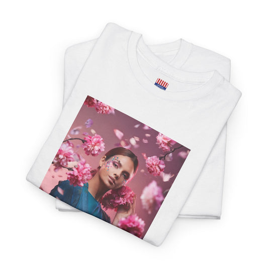 "Blossoms in Bloom" Women's Heavy Cotton T-Shirt T-Shirt