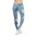 Blue Toile Garden Leggings – Classic Meets Comfort XS / Seam thread color automatically matched to design All Over Prints