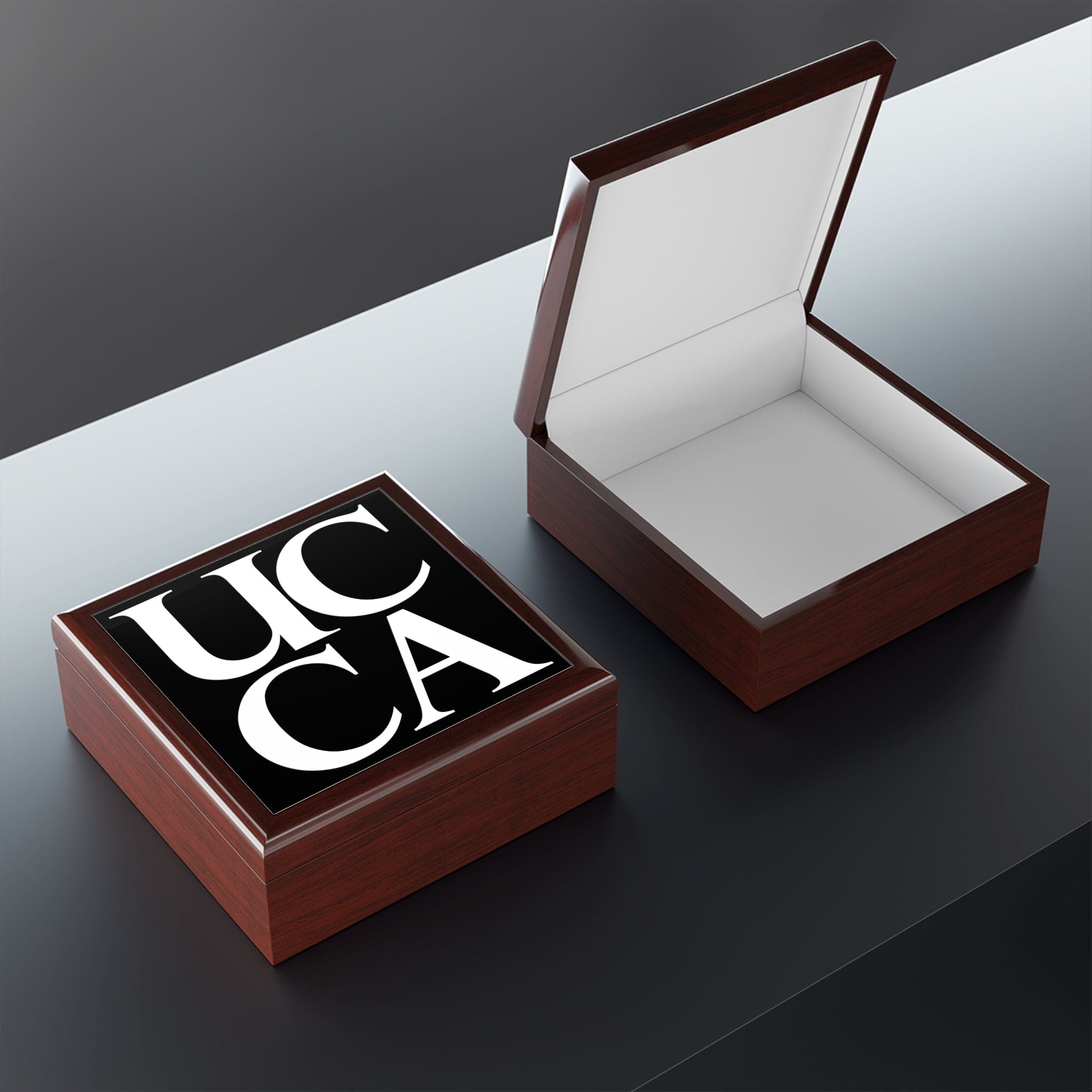 Bold and Elegant: UCCA Jewelery Box Red Mahogany / One size Home Decor