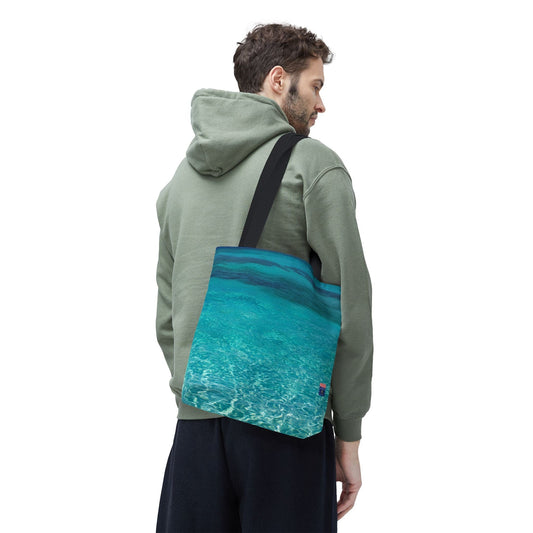 Carry Summer With You – Custom Tote Bag in 3 Sizes & 5 Handle Colors | Ocean Vibes Print Bags