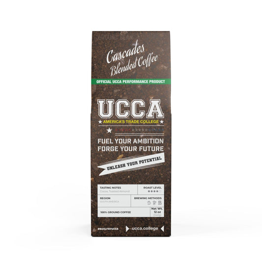 Cascades Coffee Blend (Medium-Dark Roast) - Whole or Ground Bean Ground / 12oz Food & Beverages