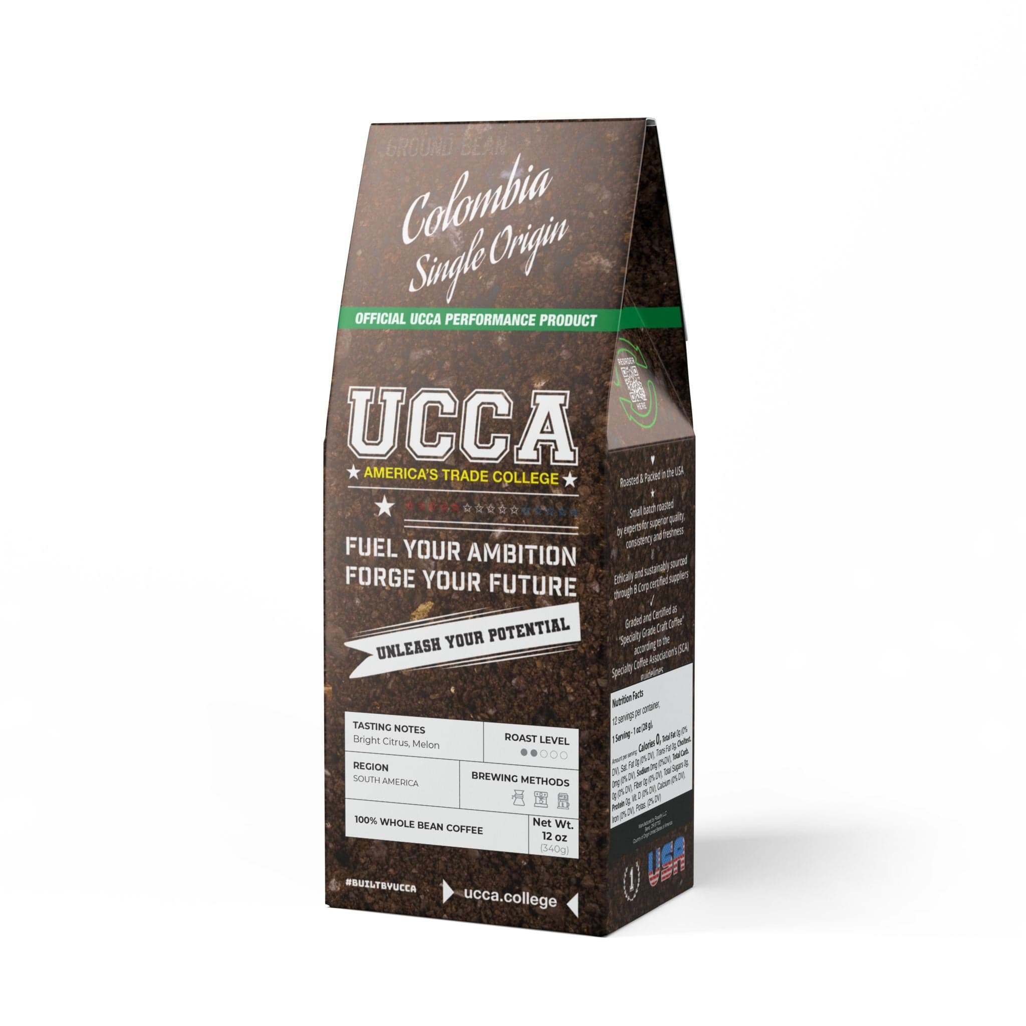 Colombia Single Origin Coffee (Light-Medium Roast) - Whole or Ground Bean Food & Beverages