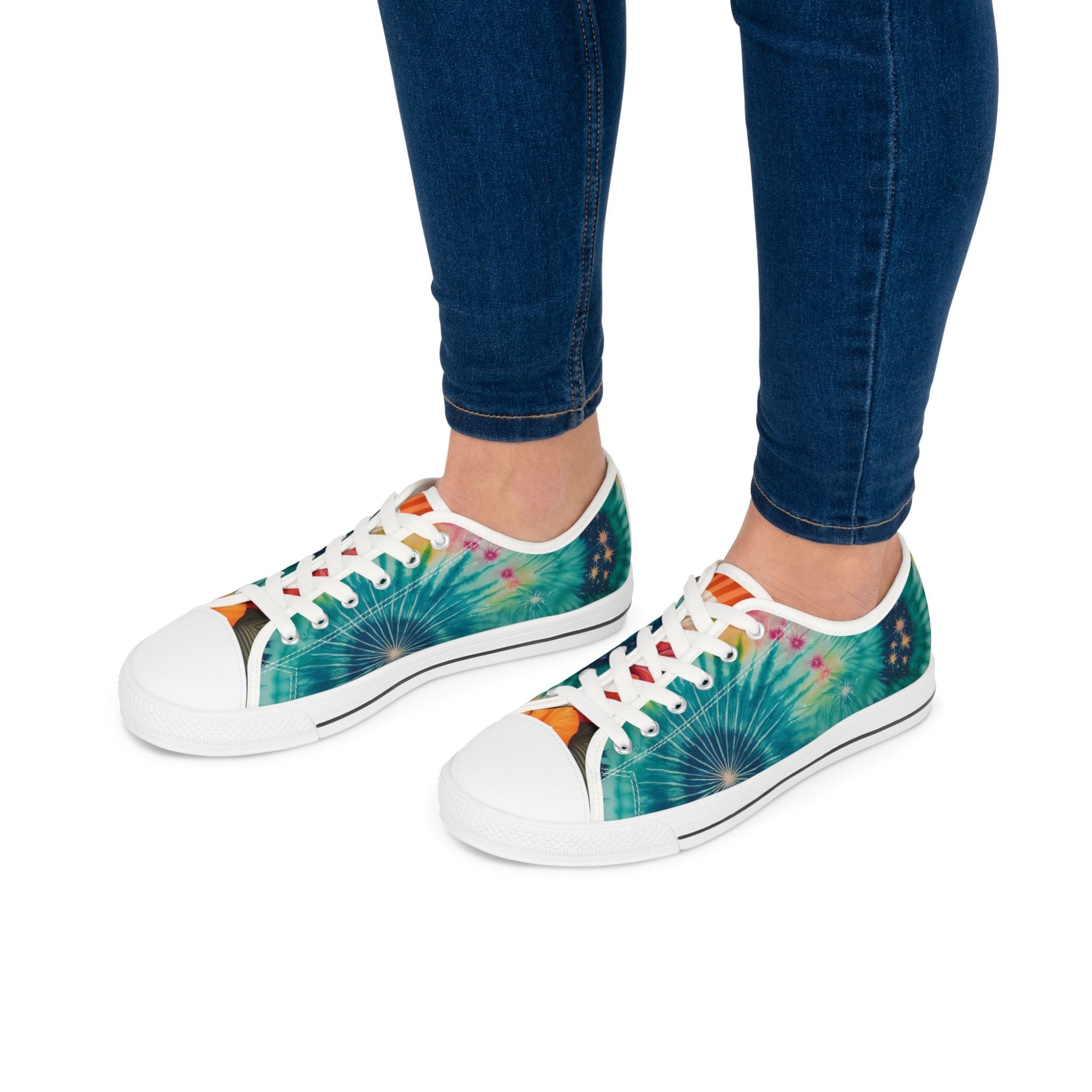 Cosmic Bloom Low Tops Sneakers: Where Retro Meets the Future Shoes