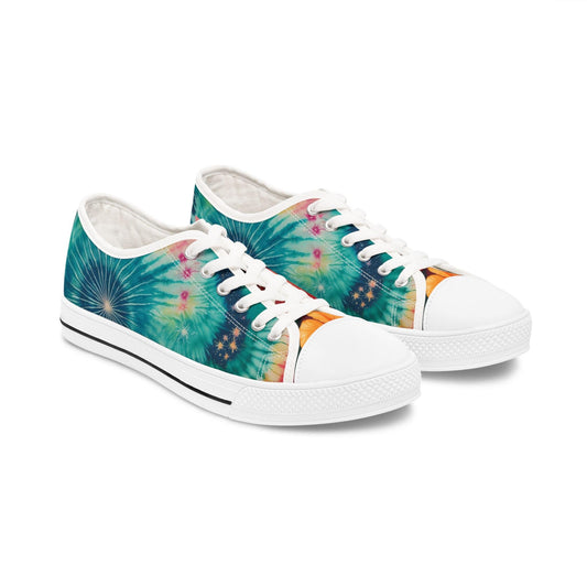 Cosmic Bloom Low Tops Sneakers: Where Retro Meets the Future US 5.5 / White sole Shoes