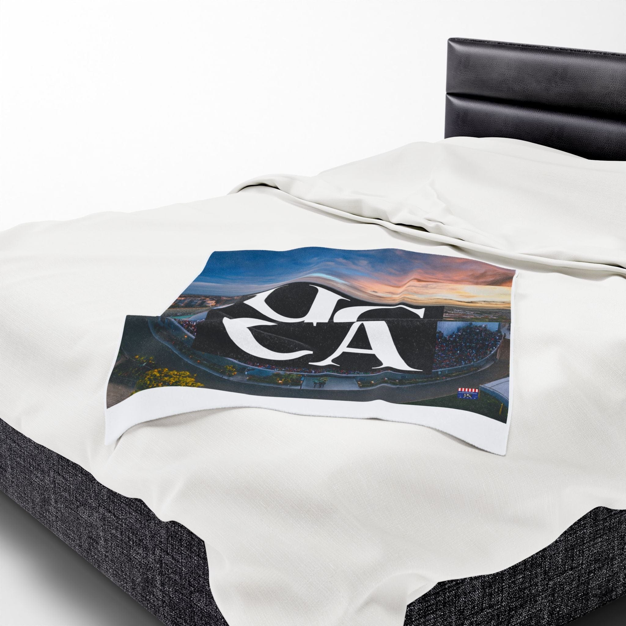 Cozy Up in Collegiate Style - UCCA Print Plush Blanket All Over Prints