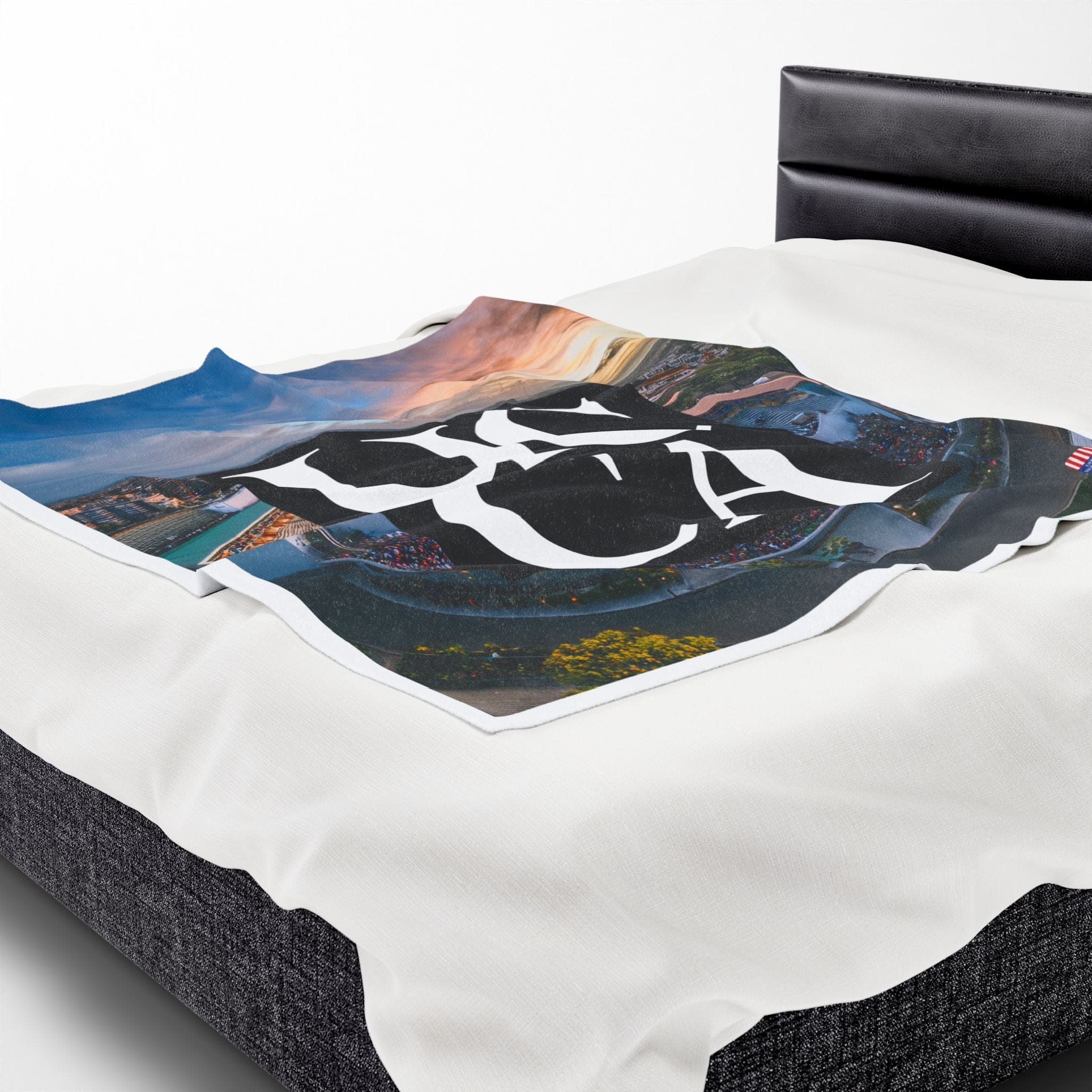 Cozy Up in Collegiate Style - UCCA Print Plush Blanket All Over Prints