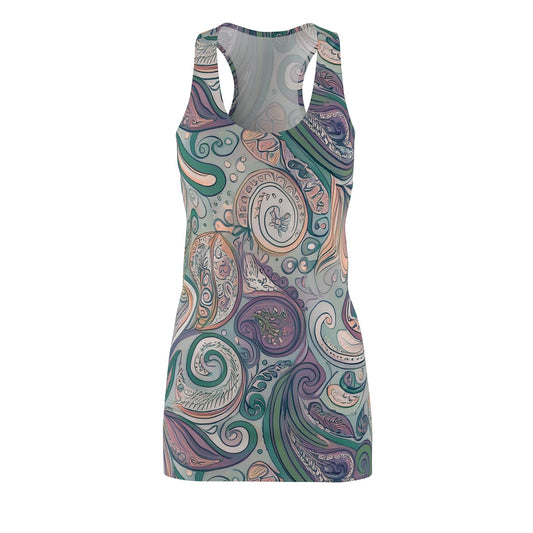 Daydream Drift Racerback Dress – Soft Paisley Whisper All Over Prints