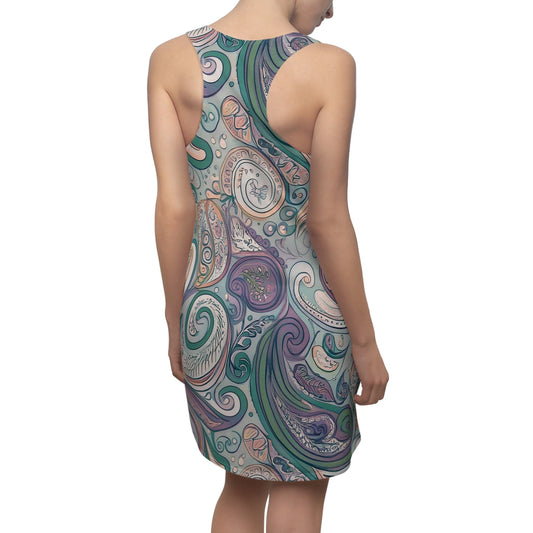 Daydream Drift Racerback Dress – Soft Paisley Whisper All Over Prints
