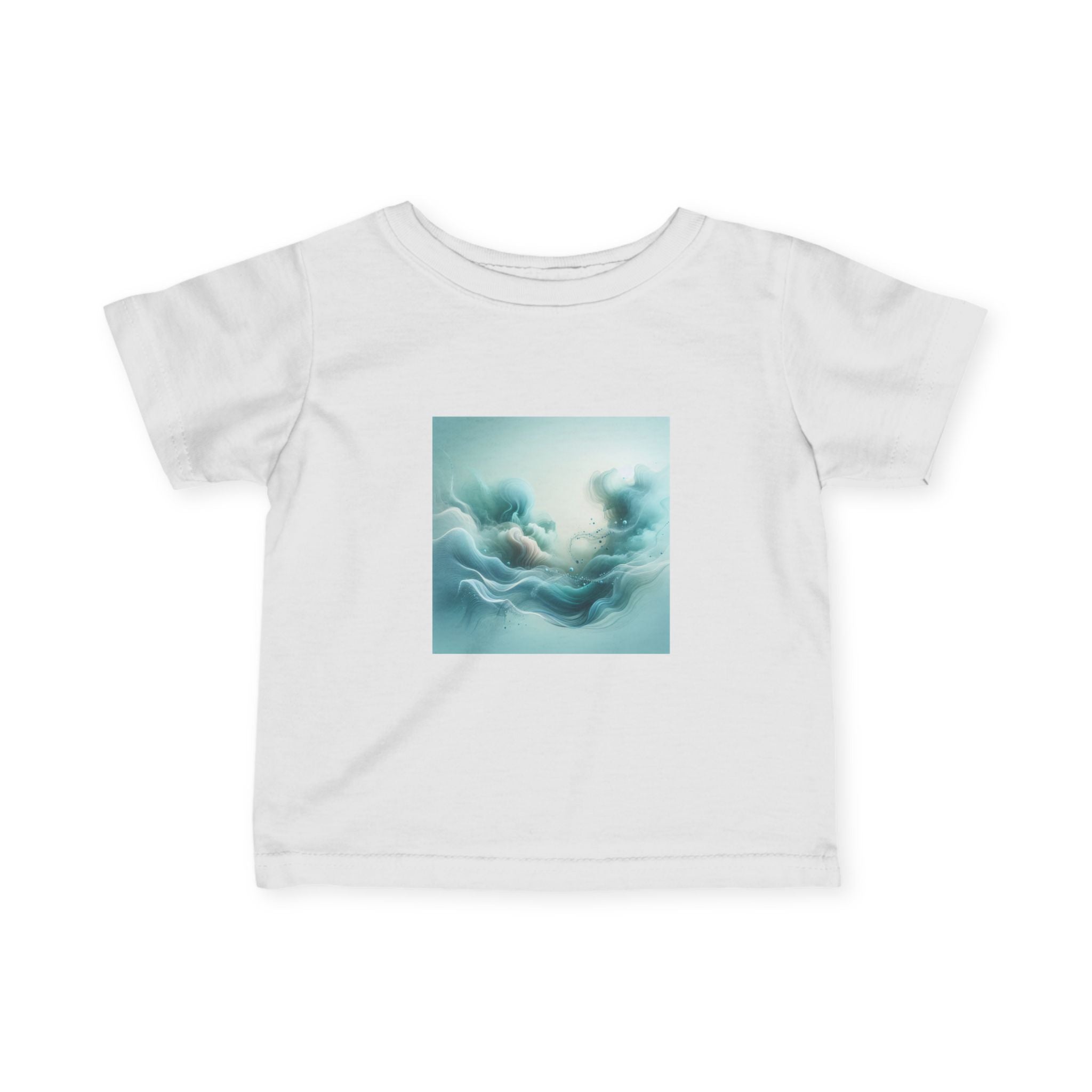 Dreamwave Infant Tee – Soft, Serene, and Stylish White / 6M Kids clothes