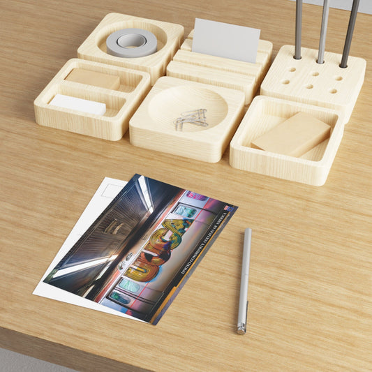 Dynamic Lines of Color: UCCA Fine Art Postcard Paper products