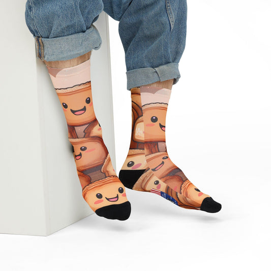 Emotional Support Carbs - Crew Socks 🧦 One Size All Over Prints