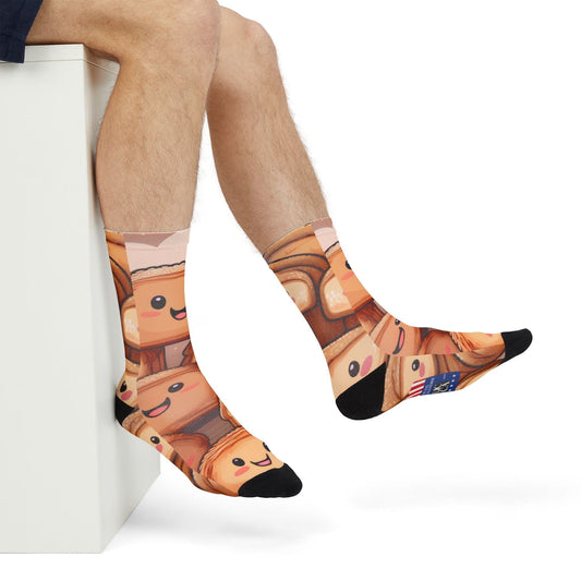 Emotional Support Carbs - Crew Socks 🧦 One Size All Over Prints