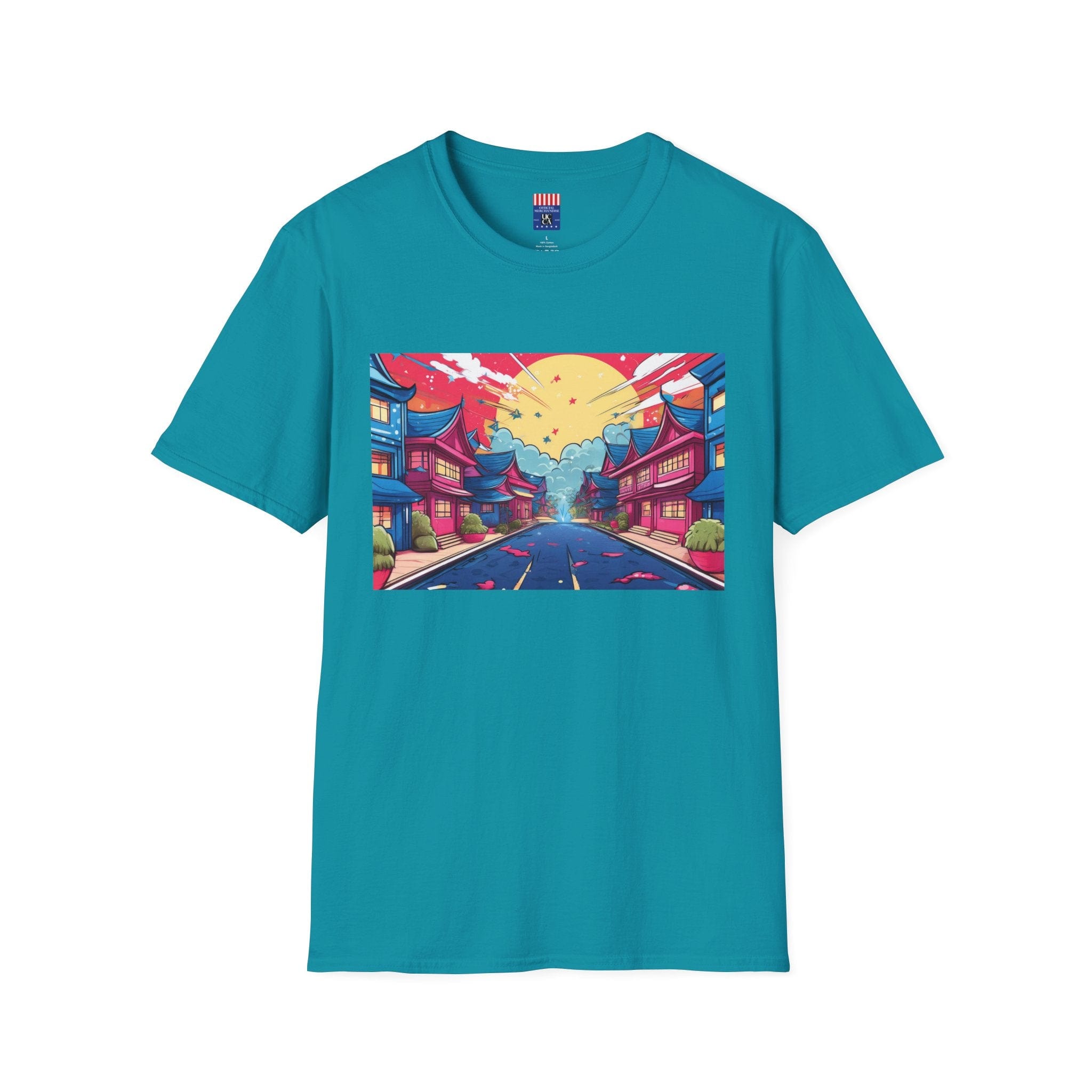 🌸 Express Your Style with This Manga-Inspired Women’s Tee! 🌸 Gildan Softstyle T-Shirt S / Tropical Blue T-Shirt