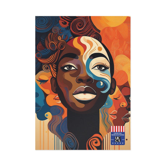 Fine Art Postcard: A Bold Celebration of Identity - 2 sizes available 7" x 5" (Horizontal) / 1 pc / Glossy Paper products
