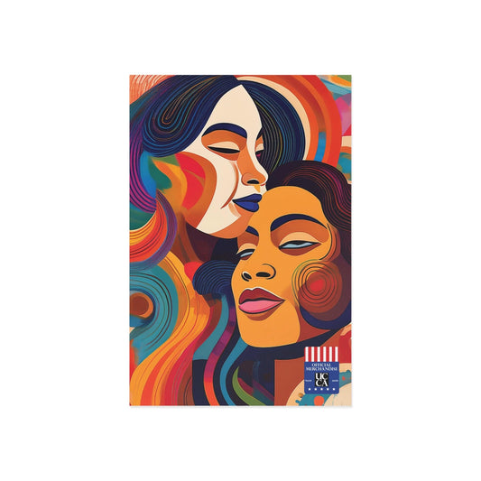 Fine Art Postcard: A Celebration of Color and Connection - 2 sizes available 6" x 4" / 1 pc / Glossy Paper products