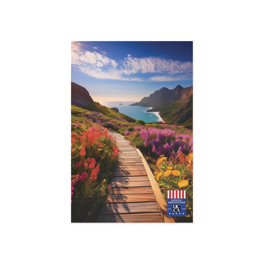 Fine Art Postcard: Pathway to Paradise - 2 sizes available 6" x 4" / 1 pc / Glossy Paper products