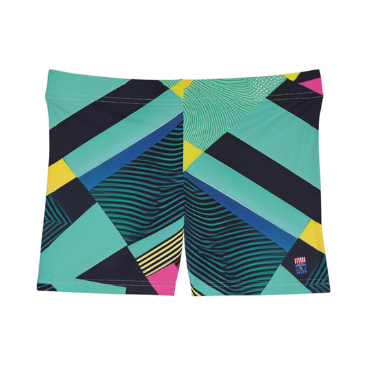 Flashback to Fitness – Retro 80s Women's Workout Shorts All Over Prints