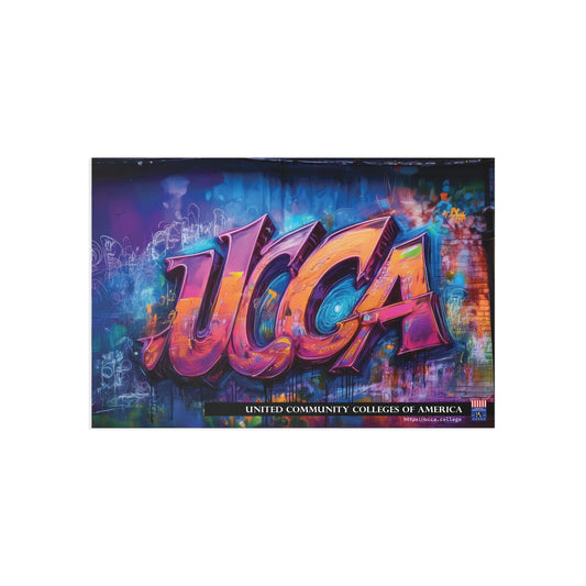 Galactic Graffiti Glow: UCCA Fine Art Postcard 6" x 4" / 1 pc / Glossy Paper products