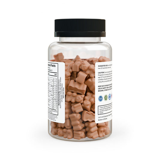 Hair Vitamin Gummies (60 Gummies) Clear bottle + black cap / Multiple Fruits / 60 Gummies Food Supplements