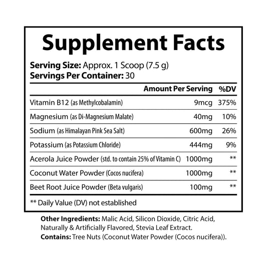 ION + Select Electrolyte Supplement (225g, 7.9oz) Black jar + lid / Blue Raspberry / NET WT 7.94 OZ (225g) Food Supplements