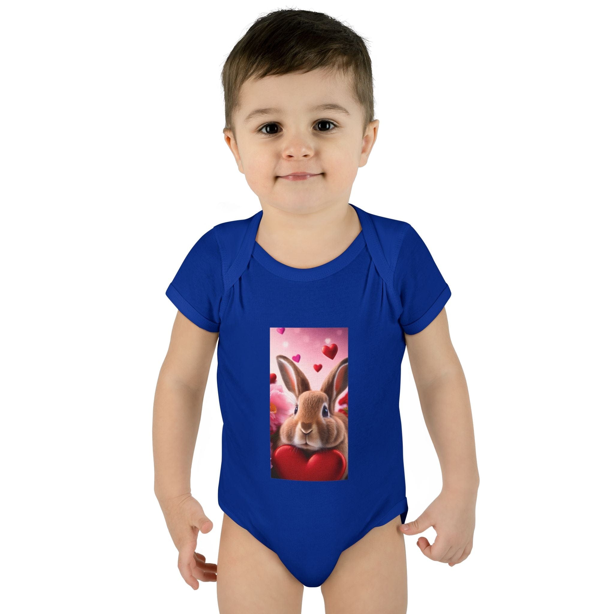 Little Heartbreaker Bunny Bodysuit – Boys’ Edition NB (0-3M) / Royal Kids clothes