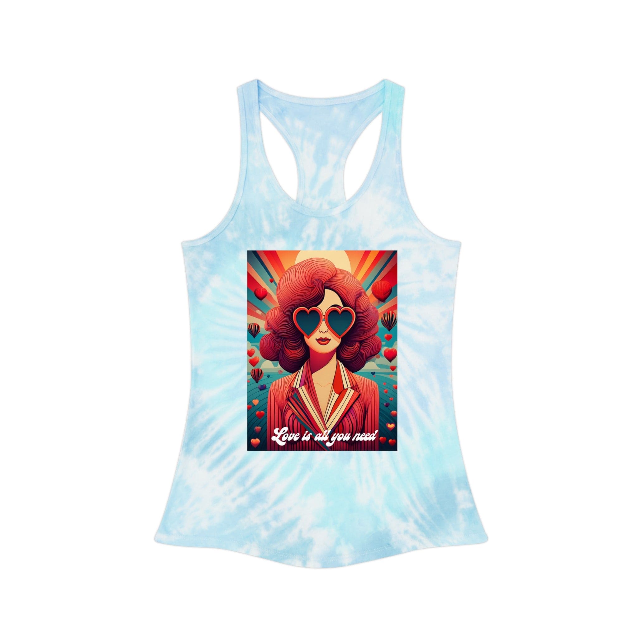 Love Is All You Need – Tie-Dye Tank - 3 Colour ways of base Tie-Die to choose from. Tank Top