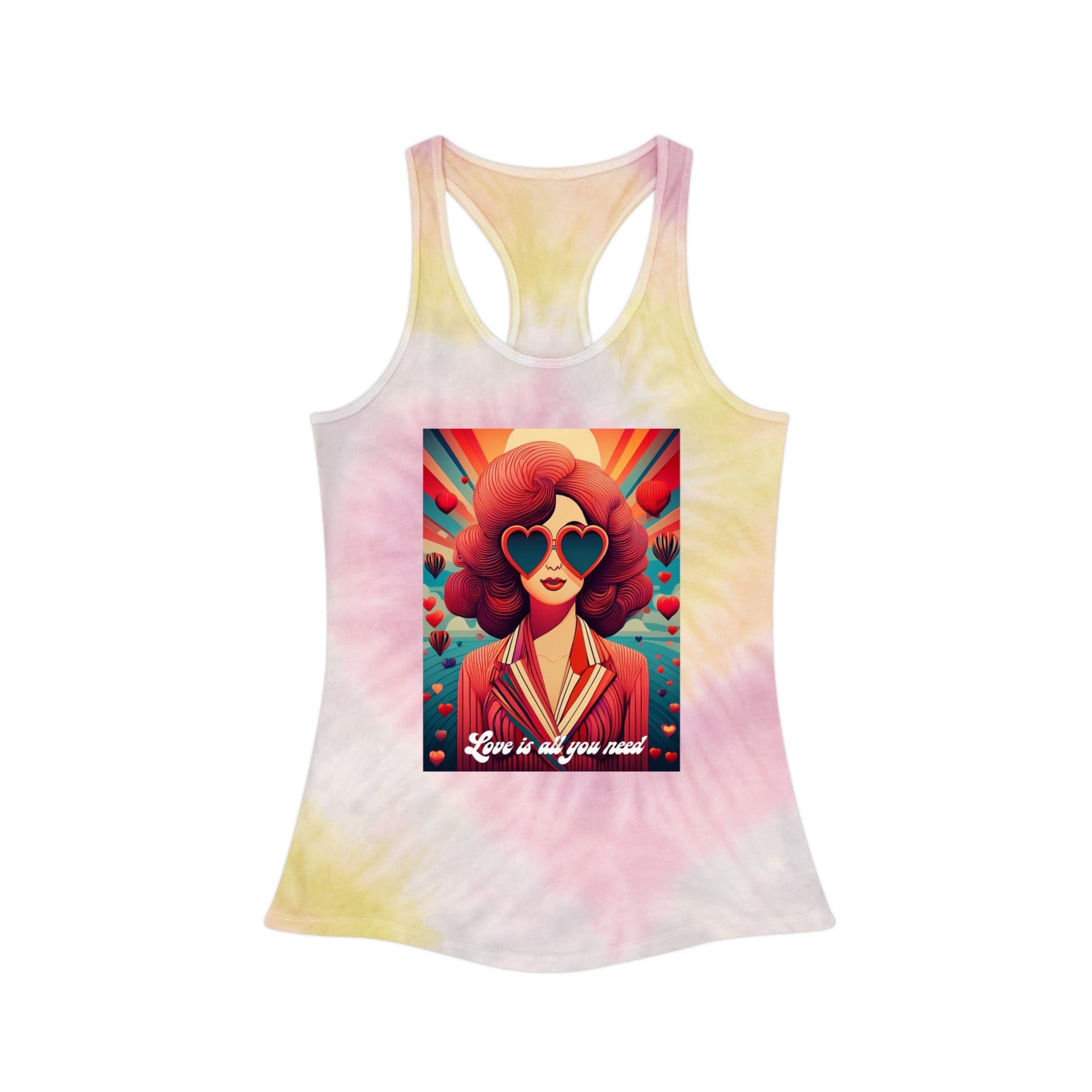 Love Is All You Need – Tie-Dye Tank - 3 Colour ways of base Tie-Die to choose from. Tank Top