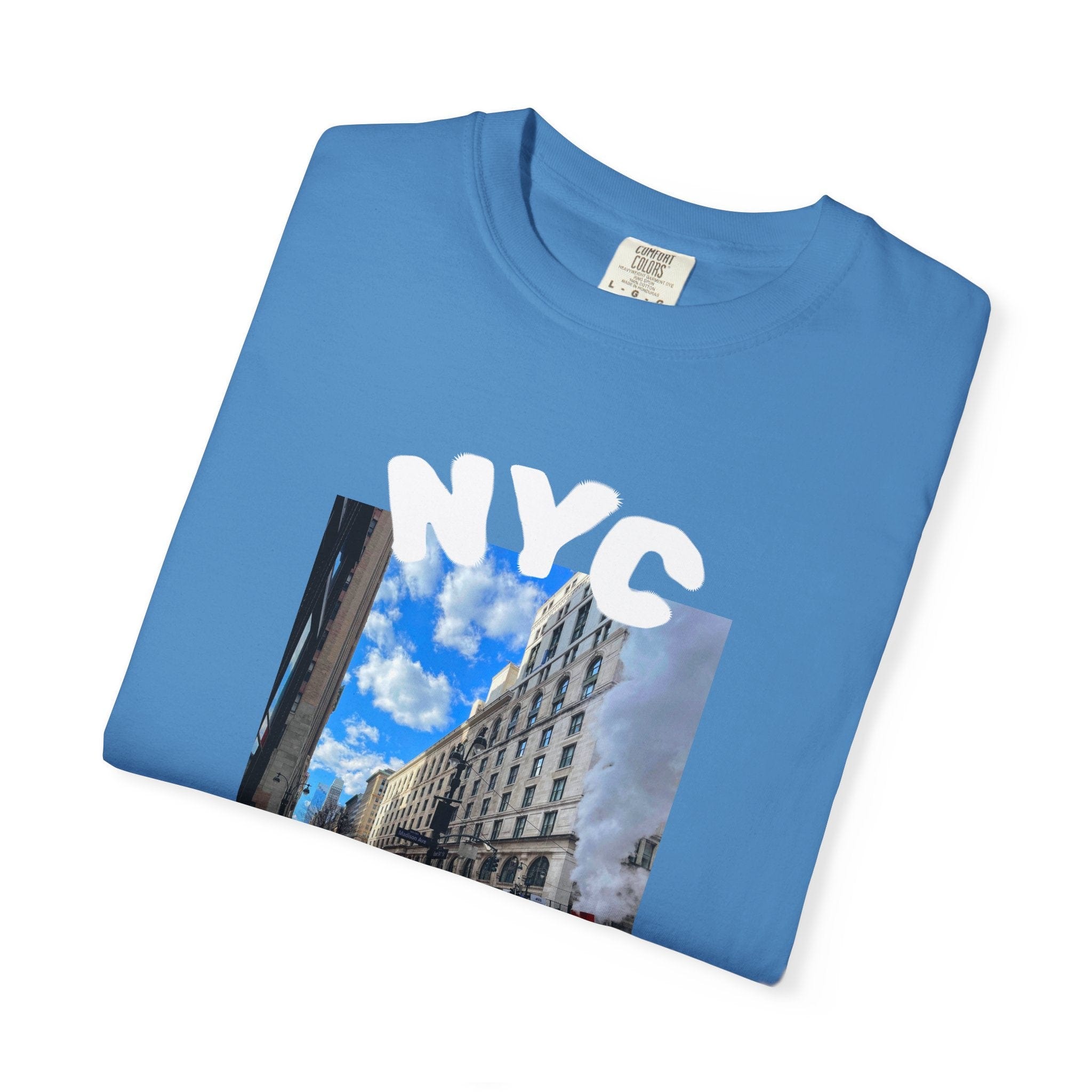 Madison Ave Steam – NYC Street Scene Tee - Mens T-Shirt