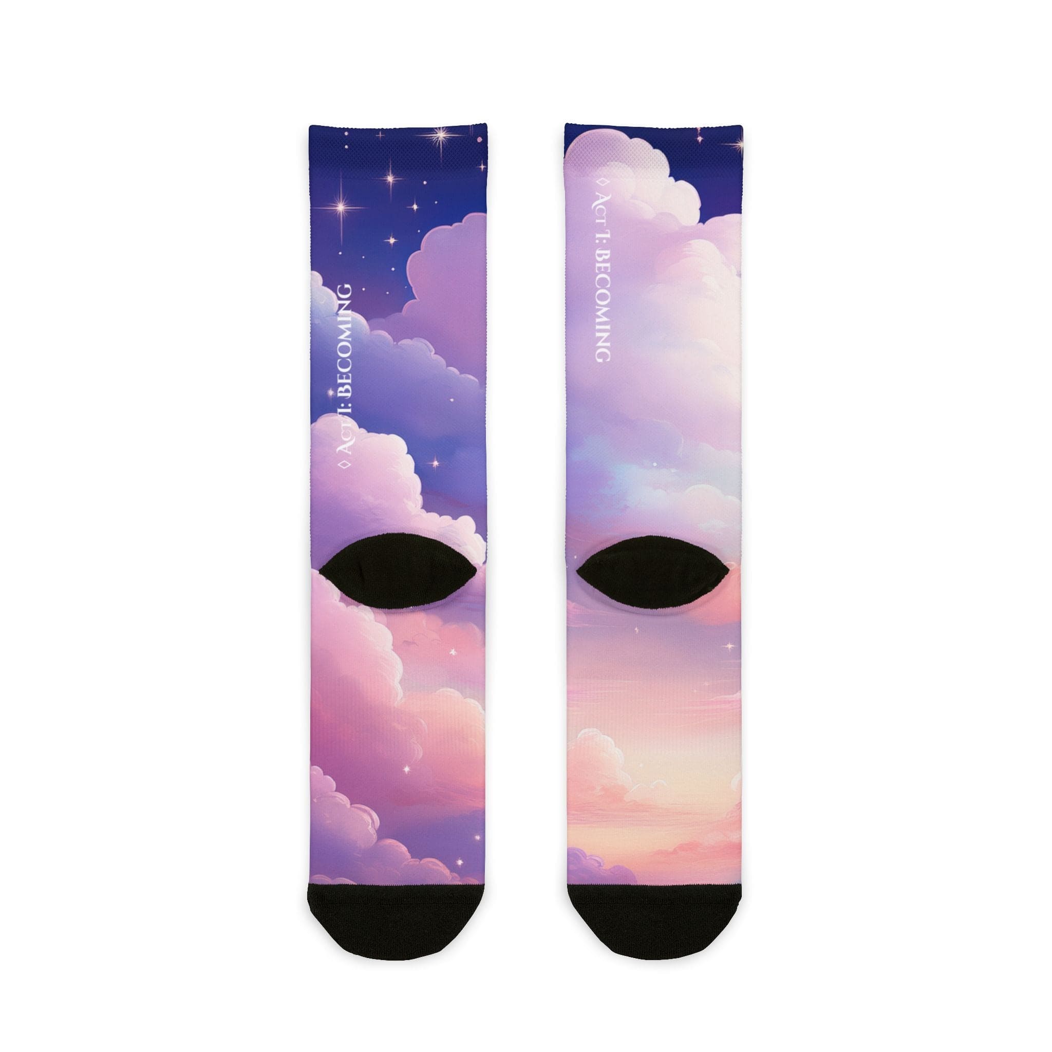 Main Character – Act I: Becoming | Dreamy Crew Socks 🧦 One Size All Over Prints