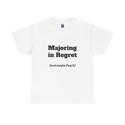 Majoring in Regret Mens Tee – Limited-Time Campus Classic T-Shirt