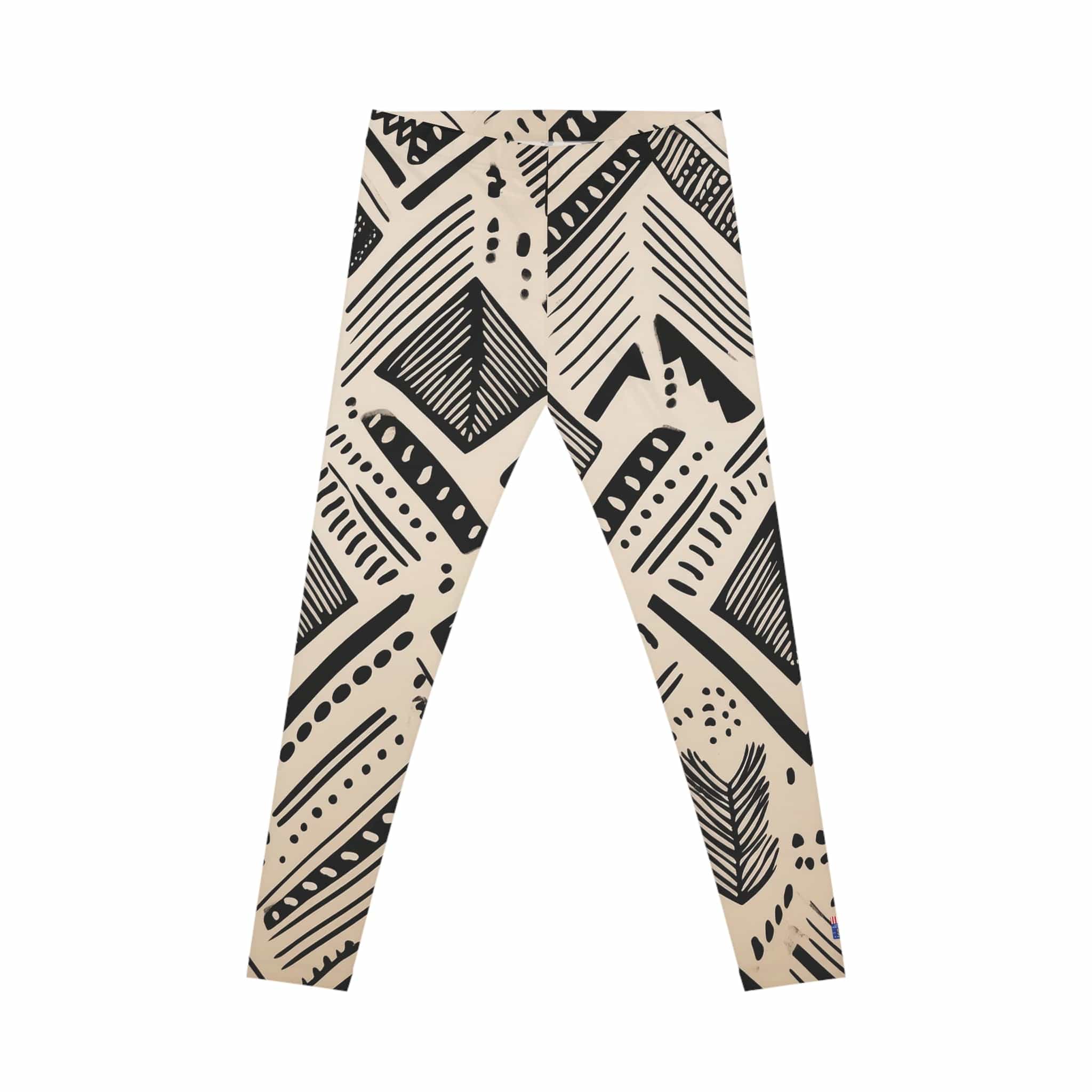 Mud Cloth Movement Leggings – Modern Tribal Energy All Over Prints