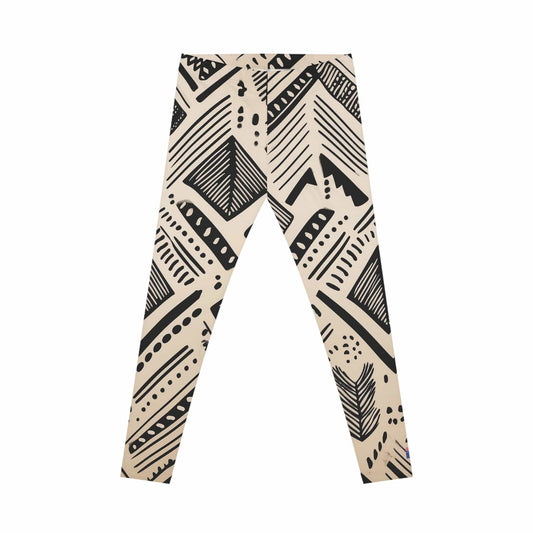 Mud Cloth Movement Leggings – Modern Tribal Energy All Over Prints