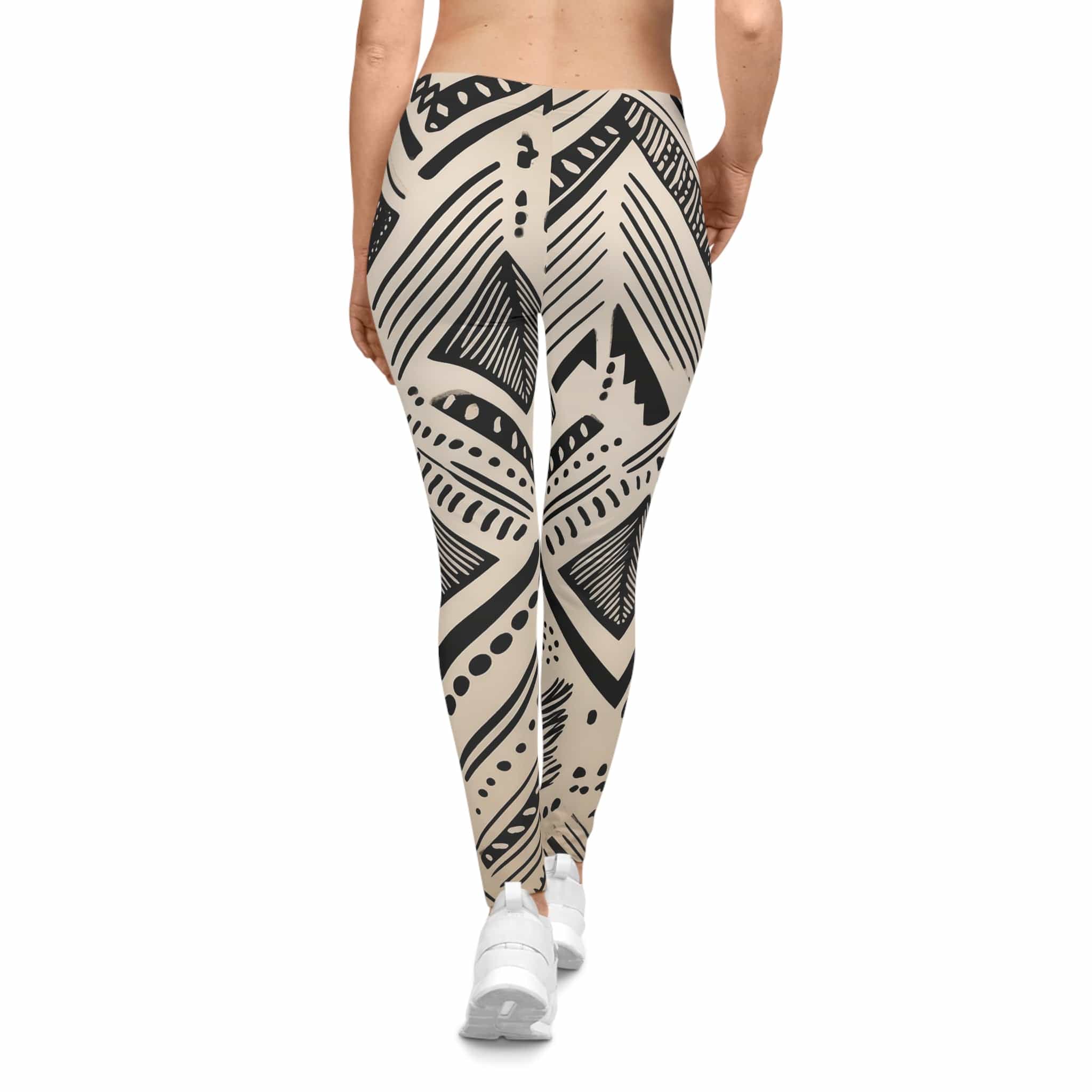 Mud Cloth Movement Leggings – Modern Tribal Energy All Over Prints