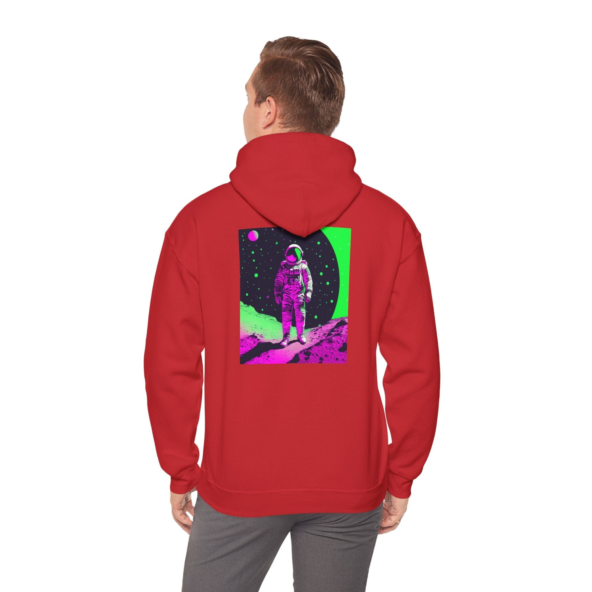 Neon Astronaut Heavy Blend™ Hoodie – Cosmic Streetwear Edition 🚀✨ Hoodie