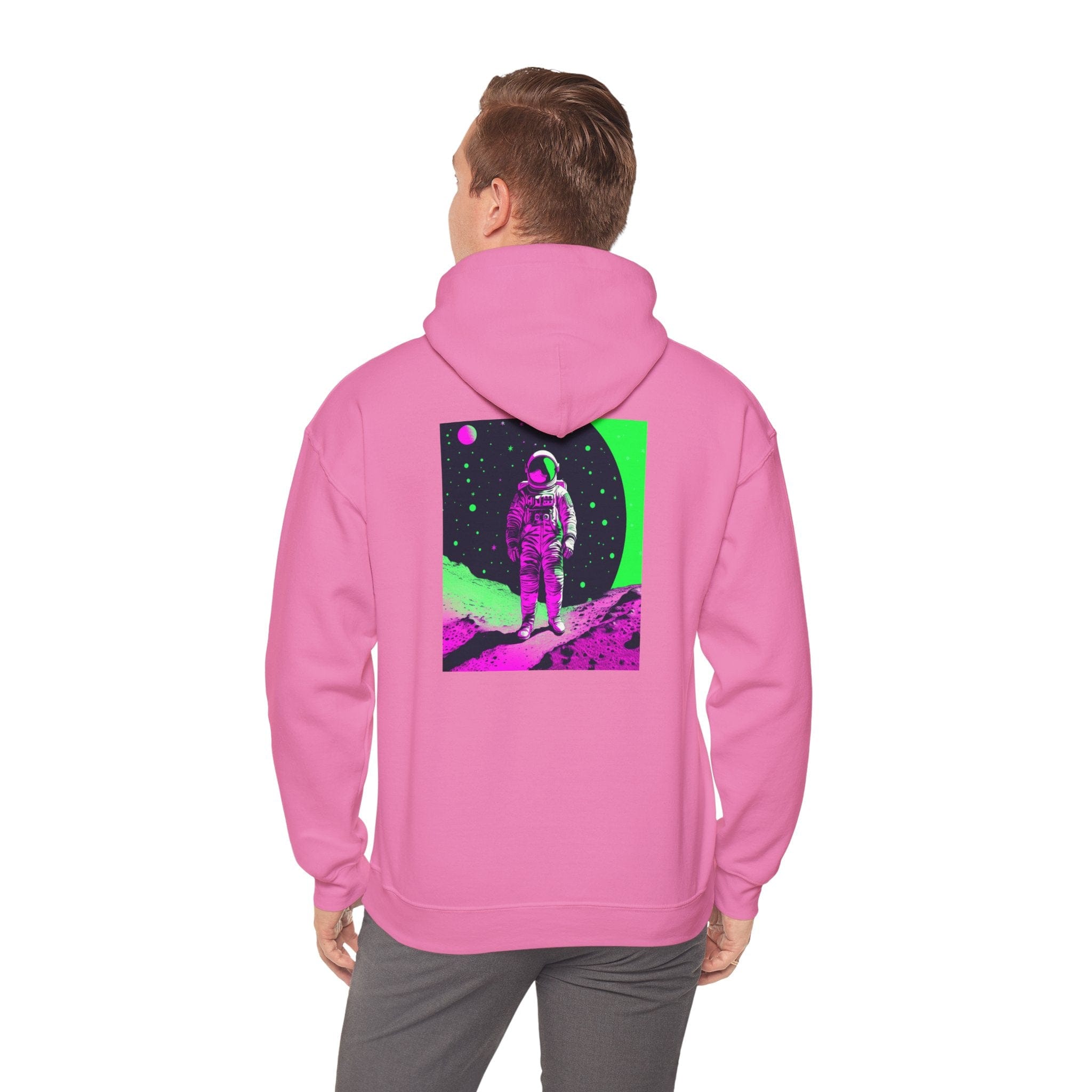 Neon Astronaut Heavy Blend™ Hoodie – Cosmic Streetwear Edition 🚀✨ Hoodie