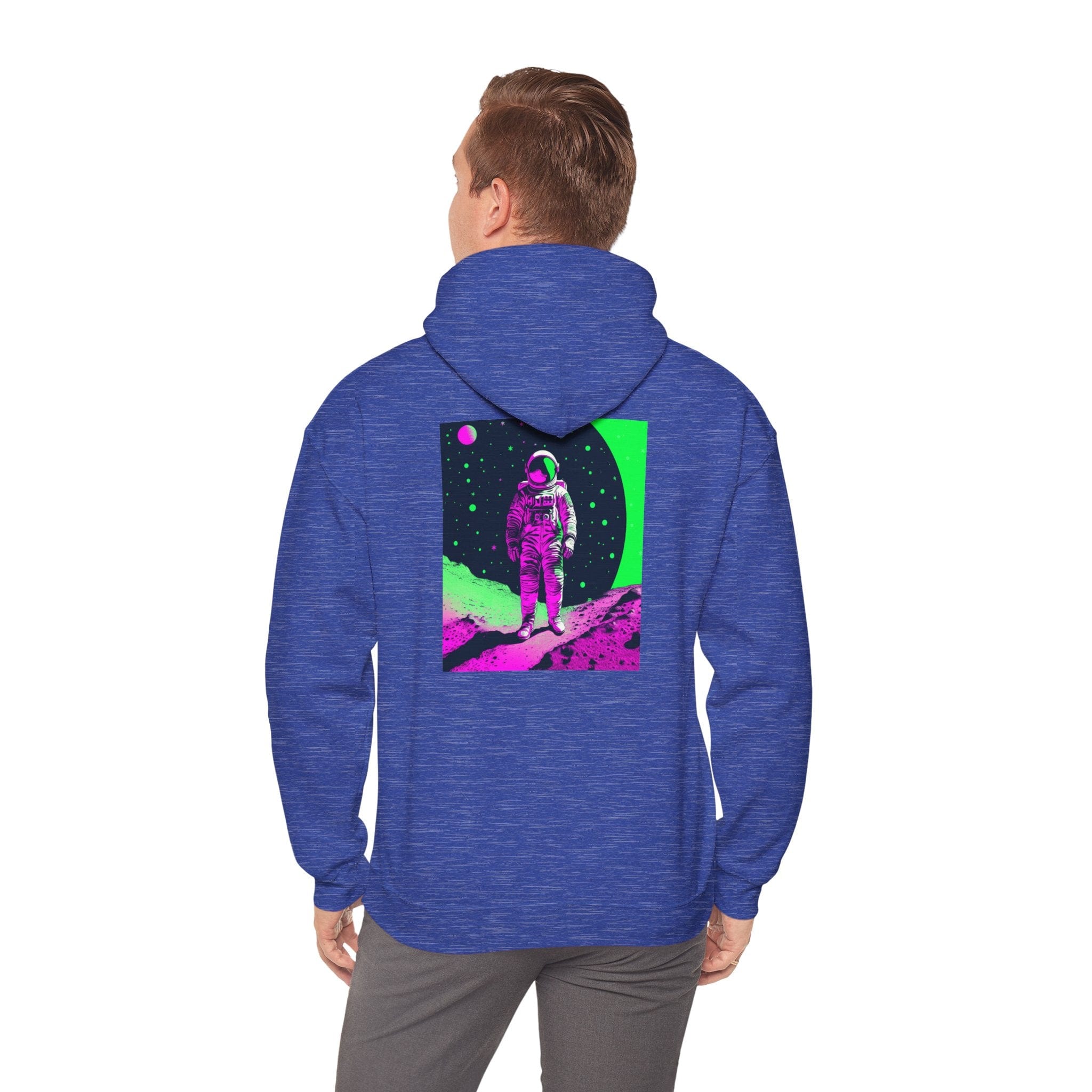Neon Astronaut Heavy Blend™ Hoodie – Cosmic Streetwear Edition 🚀✨ Hoodie