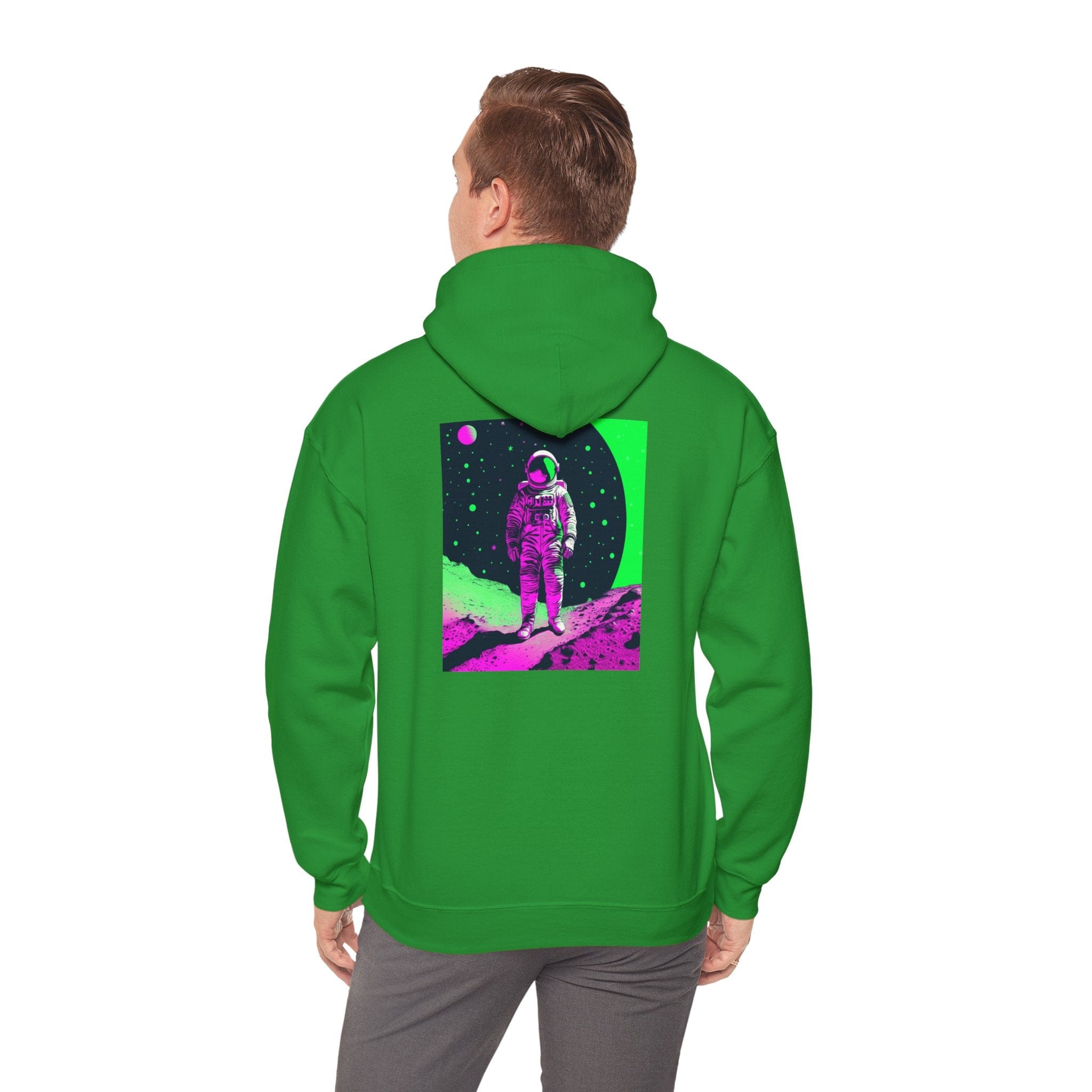 Neon Astronaut Heavy Blend™ Hoodie – Cosmic Streetwear Edition 🚀✨ Hoodie