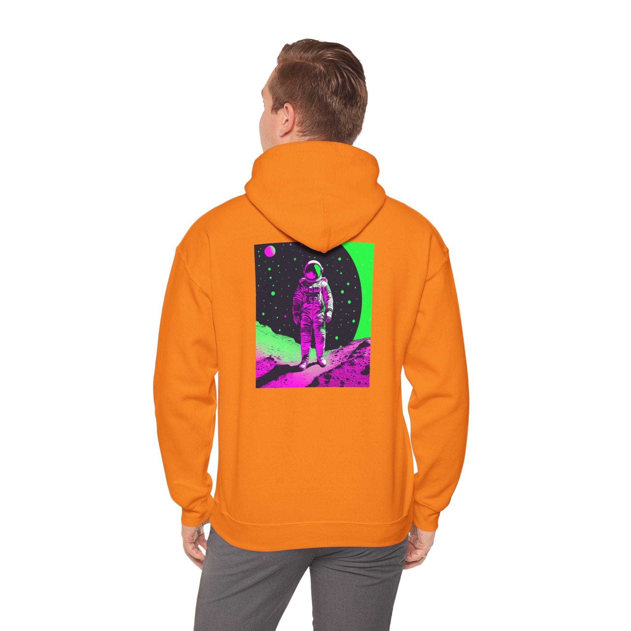 Neon Astronaut Heavy Blend™ Hoodie – Cosmic Streetwear Edition 🚀✨ Hoodie
