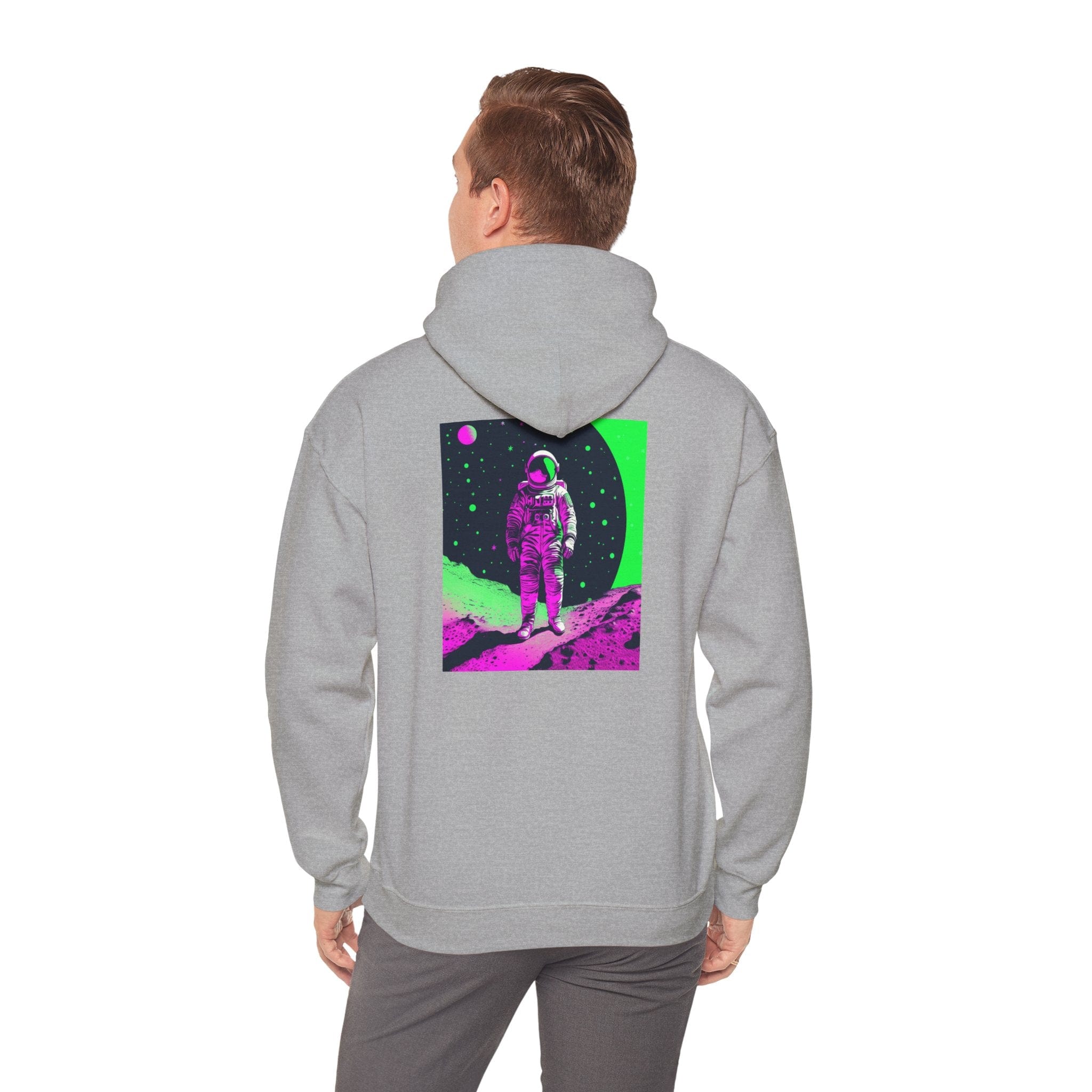 Neon Astronaut Heavy Blend™ Hoodie – Cosmic Streetwear Edition 🚀✨ Hoodie