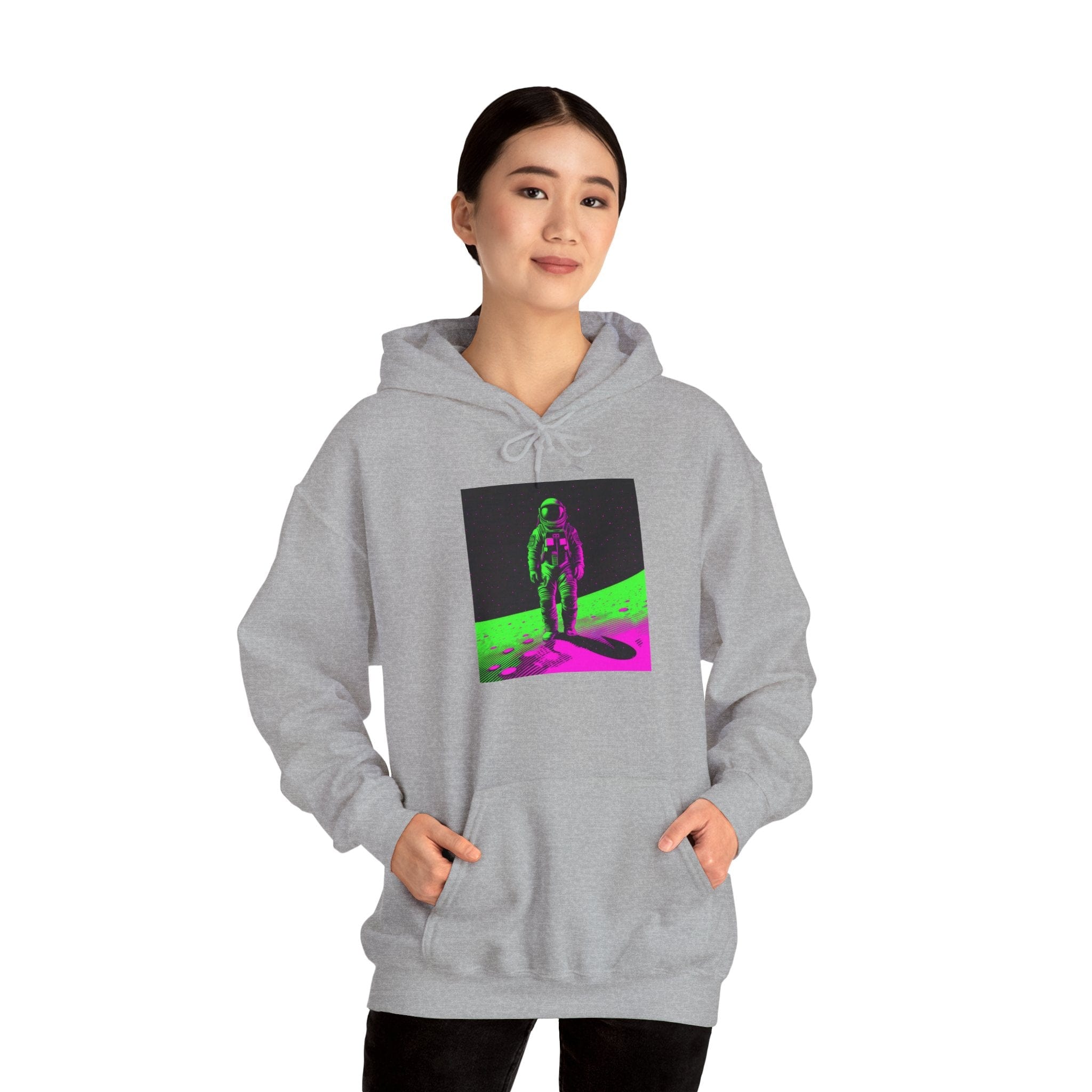 Neon Astronaut Heavy Blend™ Hoodie – Cosmic Streetwear Edition 🚀✨ Hoodie