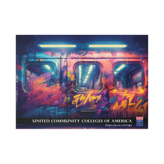 Neon Dreams in Motion: UCCA Fine Art Postcards - 2 sizes available 7" x 5" (Horizontal) / 1 pc / Glossy Paper products
