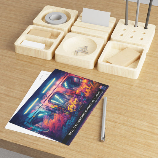 Neon Dreams in Motion: UCCA Fine Art Postcards - 2 sizes available Paper products