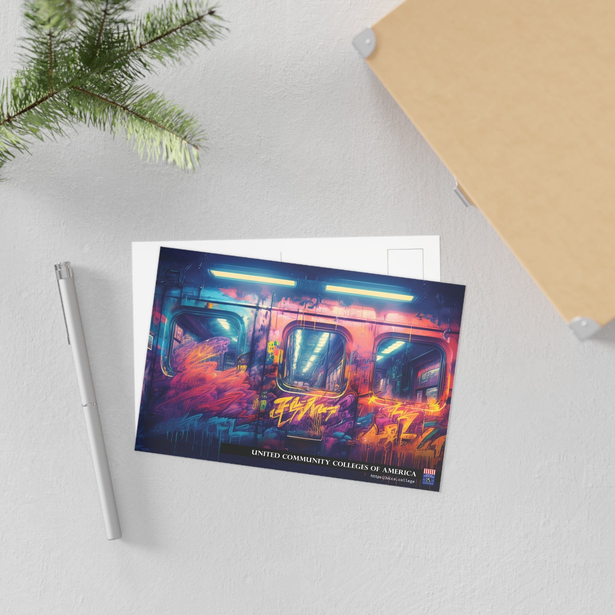 Neon Dreams in Motion: UCCA Fine Art Postcards - 2 sizes available Paper products